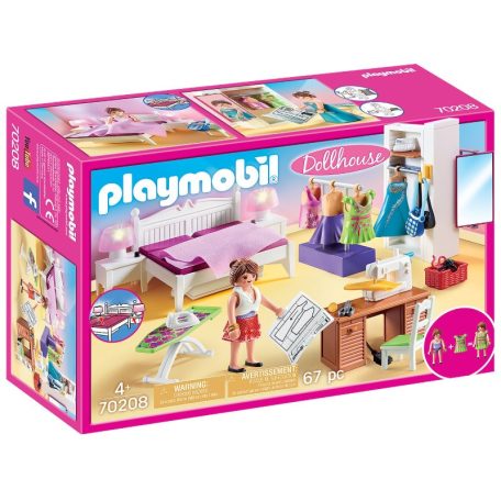 Playmobil Dollhouse 70208 Hálószoba varrósarokkal