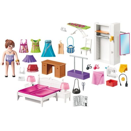 Playmobil Dollhouse 70208 Hálószoba varrósarokkal