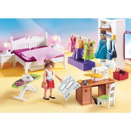 Playmobil Dollhouse 70208 Hálószoba varrósarokkal