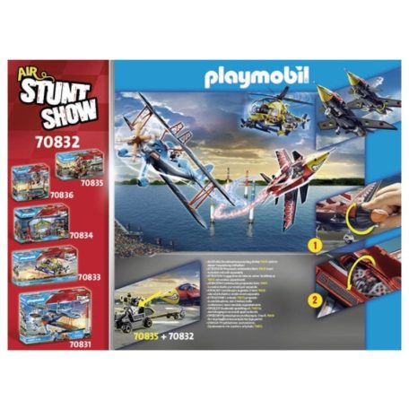 Playmobil Air Stunt Show 70832 Légi kaszkadőrök - Sas sugárhajtású gép felhúzható motorral