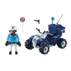   Playmobil City Action 71092 Rendőr speed quad hátrahúzható motorral
