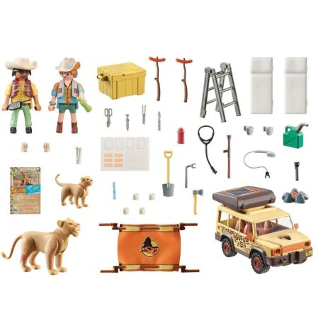 Playmobil Wiltopia 71293 Terepjáróval az oroszlánok között