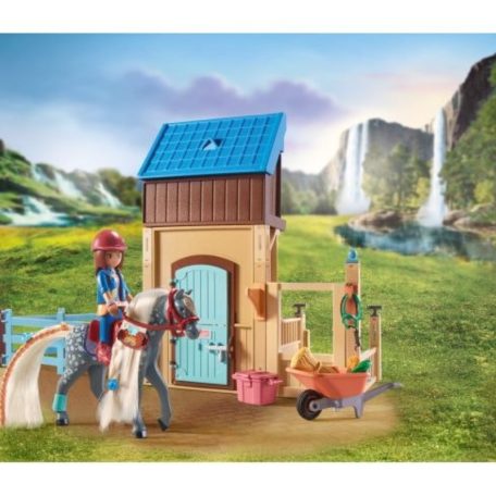 Playmobil Horses of Waterfall 71353 Amelia & Whisper lovasboksszal