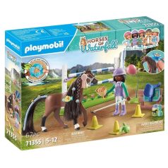   Playmobil Horses of Waterfall 71355 Zoe & Blaze versenypályával