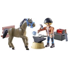   Playmobil Horses of Waterfall 71357 Patkolókovács Ben & Achilles