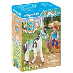   Playmobil Horses of Waterfall 71358 Ellie & Sawdust western lovasgyakorlatok