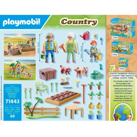 Playmobil Country 71443 Nagyszülők zöldségeskertje