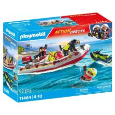   Playmobil Action Heroes 71464 Tűzoltócsónak aqua scooterrel