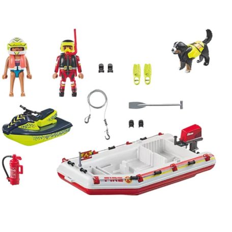 Playmobil Action Heroes 71464 Tűzoltócsónak aqua scooterrel