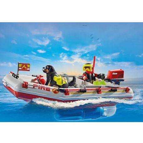 Playmobil Action Heroes 71464 Tűzoltócsónak aqua scooterrel