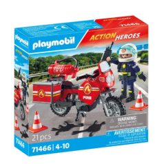   Playmobil Action Heroes 71466 Motoros tűzoltó olajfoltokkal