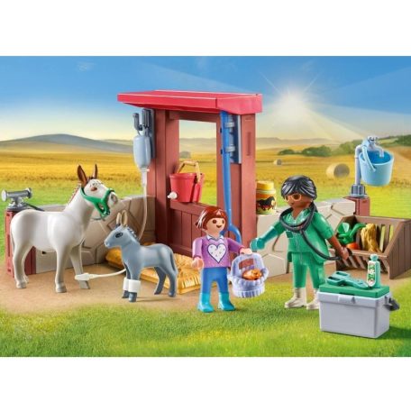Playmobil Country 71471 Állatorvos szamarakkal