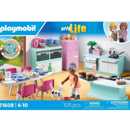 Playmobil My Life 71608 Konyha étkezővel