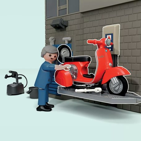 Playmobil Licensed Vehicles 71620 60-as évekbeli Vespa garázs
