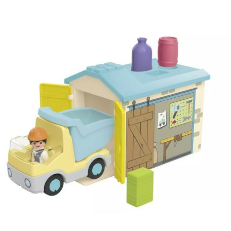 Playmobil Junior 71686 Teherautó formaválogató garázzsal