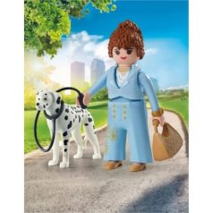 Playmobil My Life 71736 Kék ruhás nő dalmatával