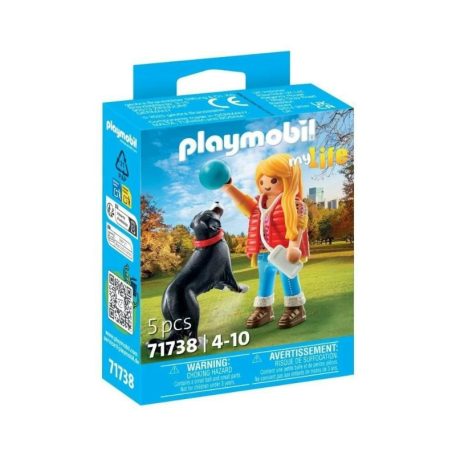Playmobil My Life 71738 Lány berni pásztorkutyával
