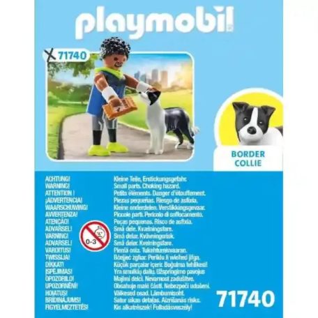 Playmobil My Life 71740 Kocogó srác border collie-val