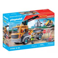   Playmobil Action Heroes 71750 Billenőplatós teherautó daruval