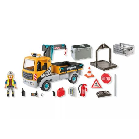 Playmobil Action Heroes 71750 Billenőplatós teherautó daruval
