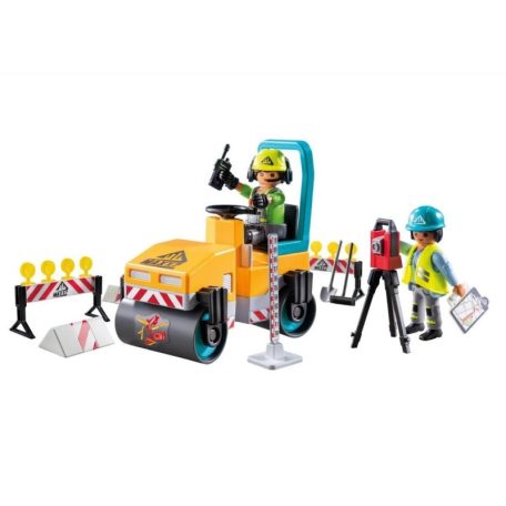 Playmobil Action Heroes 71751 Útépítés úthengerrel és földmérővel