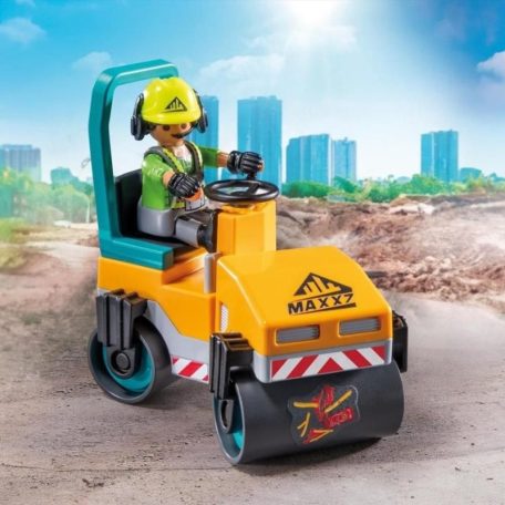 Playmobil Action Heroes 71751 Útépítés úthengerrel és földmérővel