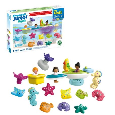 Playmobil Junior Adventi kalendárium 71777 Junior & Tinti - Színes karácsonyi visszaszámlálás a fürdőben