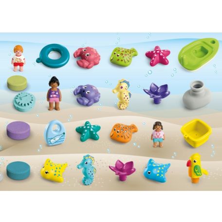 Playmobil Junior Adventi kalendárium 71777 Junior & Tinti - Színes karácsonyi visszaszámlálás a fürdőben