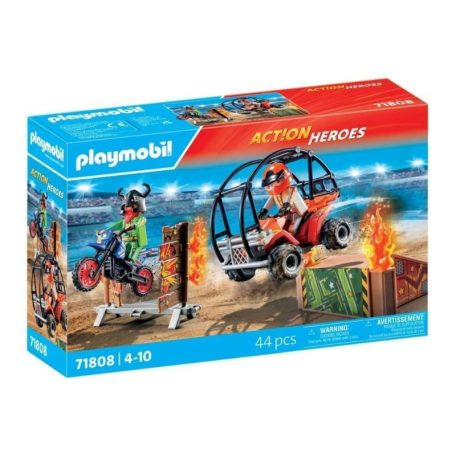 Playmobil Promo Pack 71808 Kaszkadőrök motorral és homokfutóval