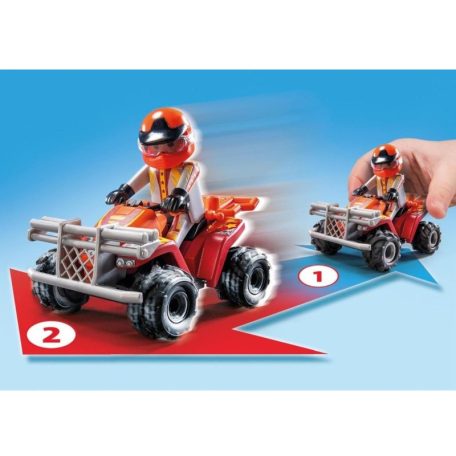 Playmobil Promo Pack 71808 Kaszkadőrök motorral és homokfutóval