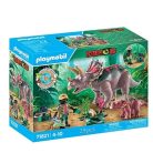 Playmobil Dinos 71821 Triceratopsz család