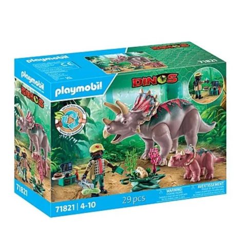 Playmobil Dinos 71821 Triceratopsz család
