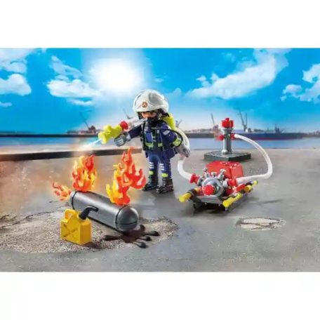 Playmobil Action Heroes 71826 Tűzoltó vízágyúval
