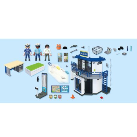 Playmobil City Action 71874 Rendőrkapitányság nyomózó szobájával