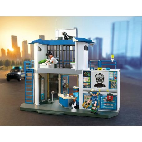 Playmobil City Action 71874 Rendőrkapitányság nyomózó szobájával