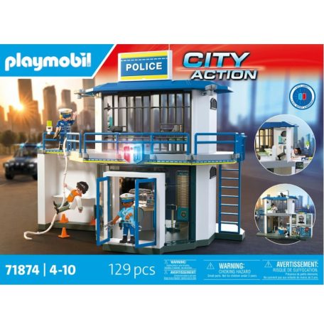 Playmobil City Action 71874 Rendőrkapitányság nyomózó szobájával