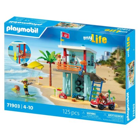 Playmobil My Life 71903 Vízimentő-torony strandjárgánnyal