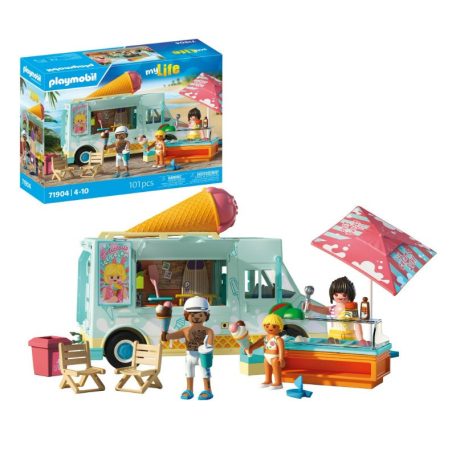 Playmobil My Life 71904 Fagylaltos kocsi szörfbolttal