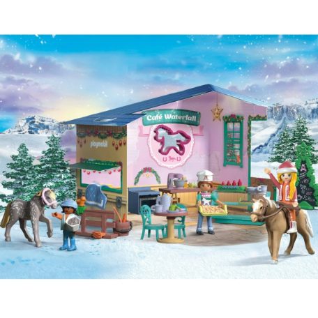 Playmobil Adventi kalendárium 71952 Karácsonyi sütés a Rider Caféban