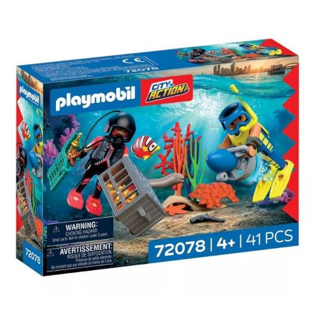 Playmobil City Action 72078 Rendőrbúvár kincsekkel