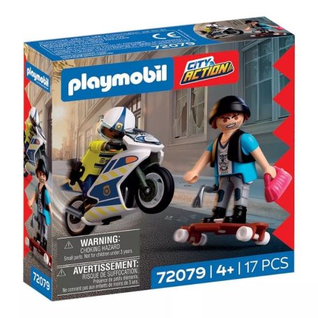 Playmobil City Action 72079 Motoros üldözés