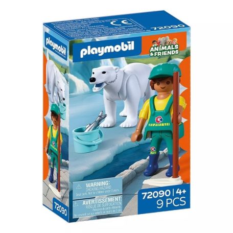 Playmobil Animals & Friends 72090 Állatkert: Jegesmedve és gondozó
