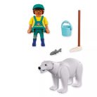 Playmobil Animals & Friends 72090 Állatkert: Jegesmedve és gondozó