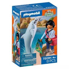   Playmobil Animals & Friends 72091 Állatkert: Delfin és látogató