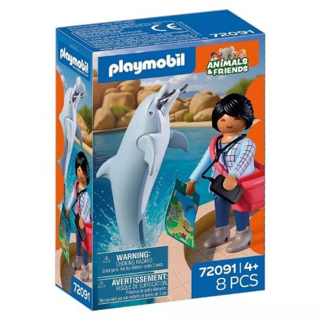 Playmobil Animals & Friends 72091 Állatkert: Delfin és látogató