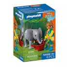 Playmobil Animals & Friends 72092 Állatkert: Elefánt és gondozó