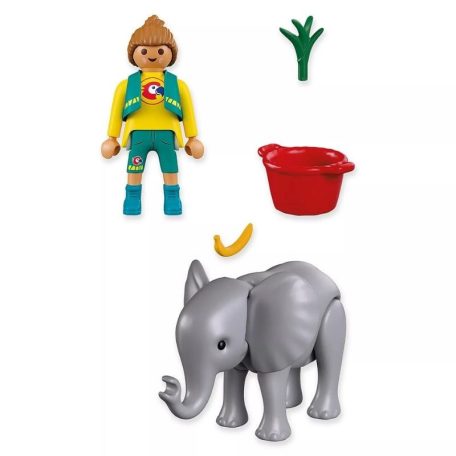 Playmobil Animals & Friends 72092 Állatkert: Elefánt és gondozó
