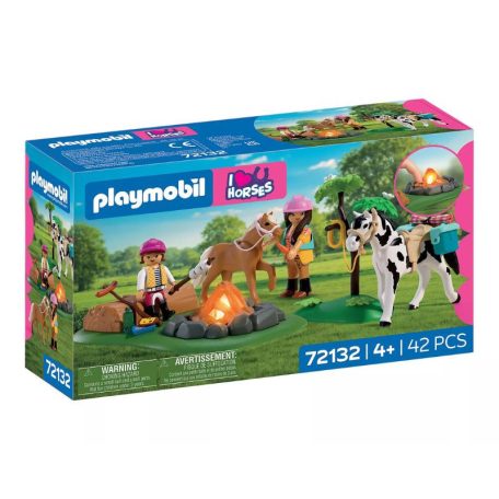 Playmobil I Love Horses 72132 Lovagló kirándulás tábortűzzel