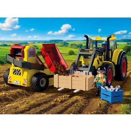 Playmobil Country 72161 Nagy traktor burgonya betakarítógéppel