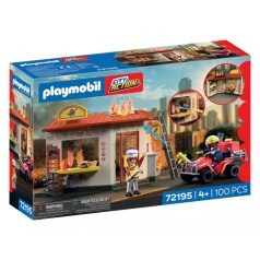 Playmobil Fire 72195 Tűzoltó quad hamburgerezővel
